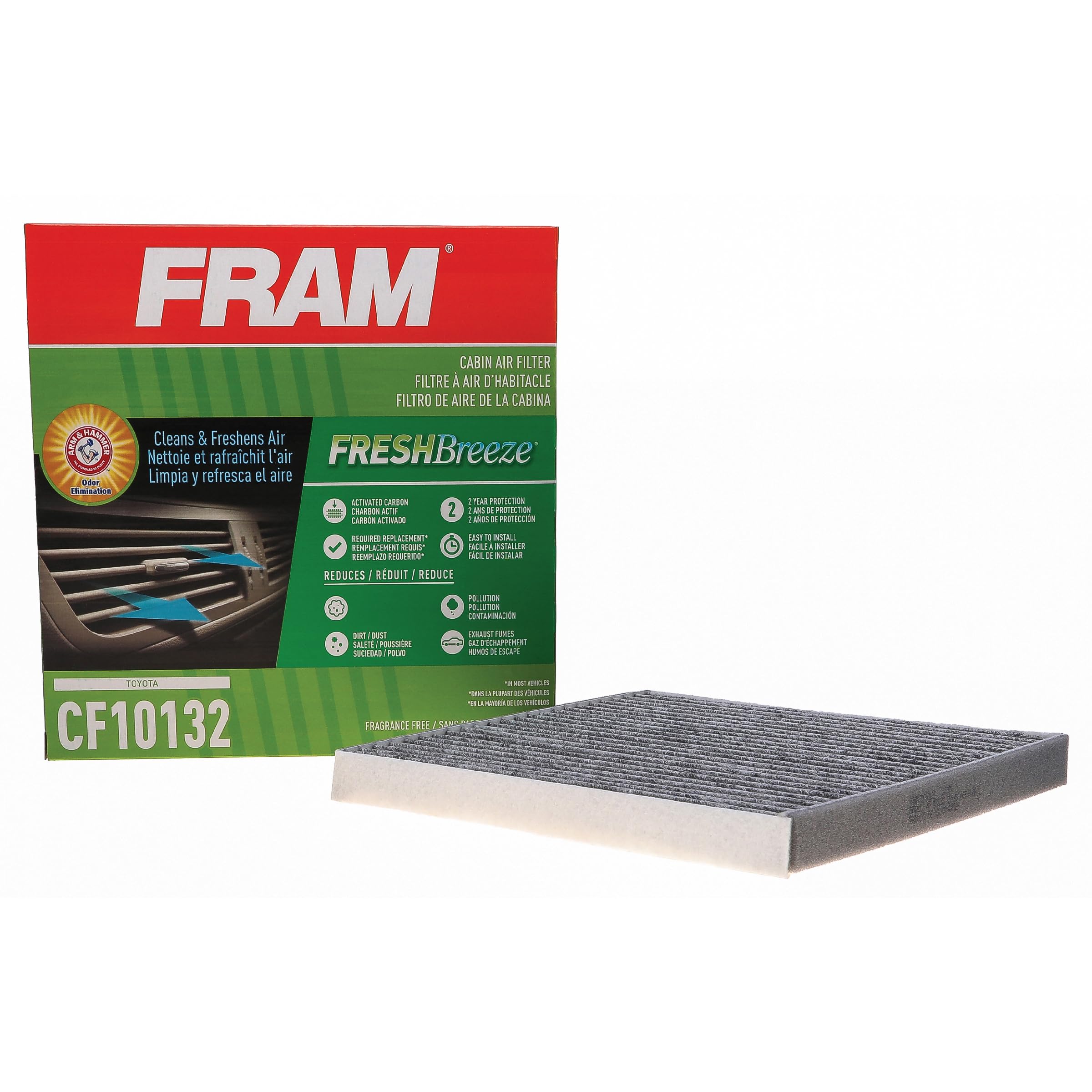 Amazon.com: FRAM CF10132 Fresh Breeze Cabin Air Filter | Fits 2002